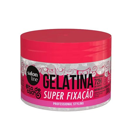 GELATINA SUPER FIXAÇÃO TO DE CACHO 300G 07035 SALON LINE