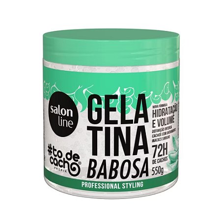 GELATINA DE BABOSA VOLUME E HIDRATAÇÃO TO DE CACHO 550G 30453 SALON LINE