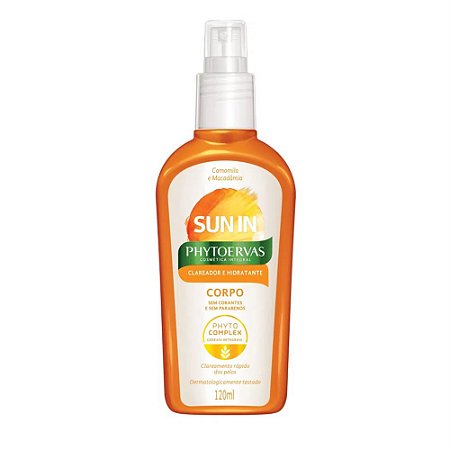 CLAREADOR E HIDRATANTE CORPO SUN IN 120ML PHYTOERVAS