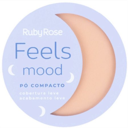 PÓ COMPACTO FEELS MOOD PC 04 HB-7232 RUBY ROSE