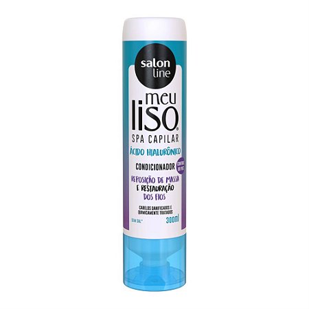 CONDICIONADOR MEU LISO SPA CAPILAR ÁCIDO HIALURÔNICO 300ML SALON LINE