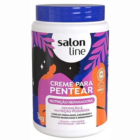 CREME PARA PENTEAR NUTRIÇÃO REPARADORA 1KG 95087 SALON LINE