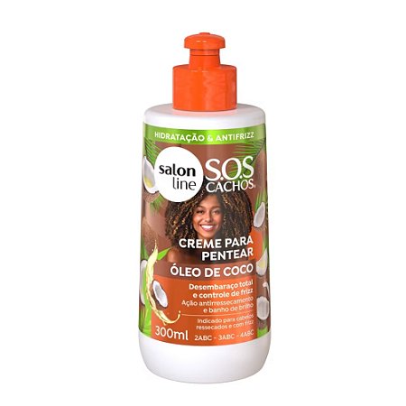 CREME PARA PENTEAR S.O.S CACHOS COCO 300ML 34851 SALON LINE