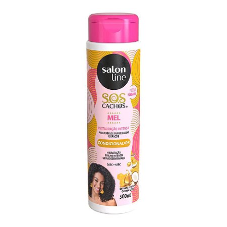 CONDICIONADOR SOS CACHOS MEL 300ML 95271 SALON LINE