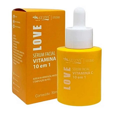 SÉRUM FACIAL VITAMINA C 10 EM 1 30ML MAX LOVE