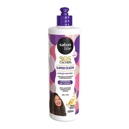 ATIVADOR DE CACHOS SOS CACHOS SUPER ÓLEOS 500ML 34665 SALON LINE