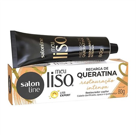 RECARGA DE QUERATINA MEU LISO 80G SALON LINE