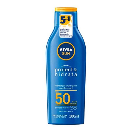 PROTETOR SOLAR CORPO E ROSTO PROTECT E HIDRATA FPS 50 125ML NIVEA SUN