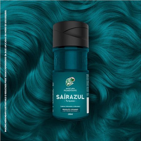 MÁSCARA PIGMENTANTE SAÍRA AZUL TURQUESA 150ML KAMALEÃO COLOR