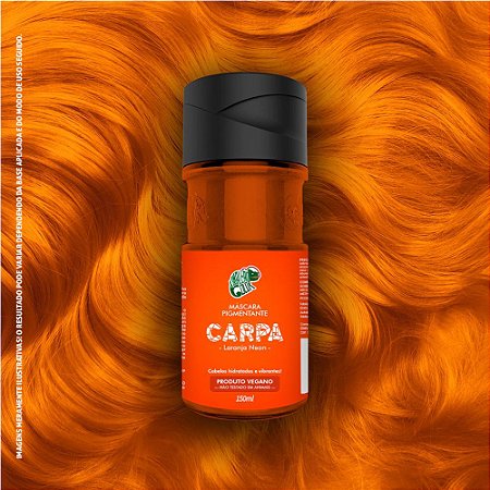 MÁSCARA PIGMENTANTE CARPA LARANJA NEON 150ML KAMALEÃO COLOR