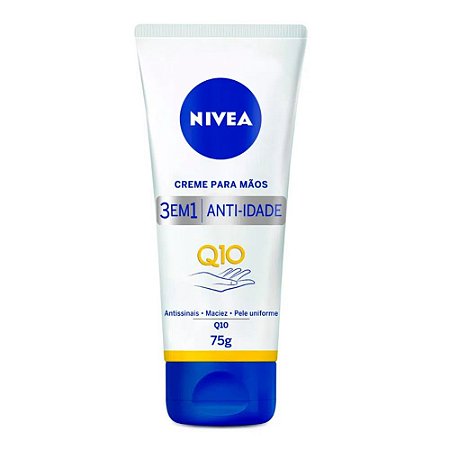 CREME PARA MÃOS 3 EM 1 ANTI-IDADE Q10 75G NIVEA