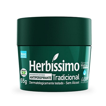 DESODORANTE EM CREME TRADICIONAL 55G HERBÍSSIMO