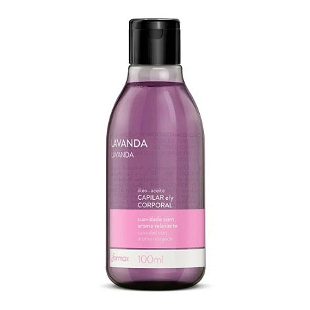 ÓLEO CAPILAR E CORPORAL LAVANDA 100ML FARMAX