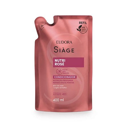 SIÀGE CONDICIONADOR NUTRI ROSÉ 400ML REFIL EUDORA