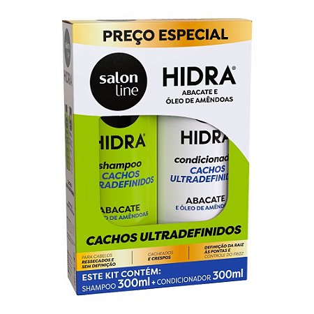 KIT SHAMP + CONDIC HIDRA CACHOS ULTRA DEFINIDOS 43772 SALON LINE