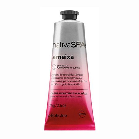 CREME PARA AS MÃOS NATIVA SPA AMEIXA 75G OBOTICÁRIO