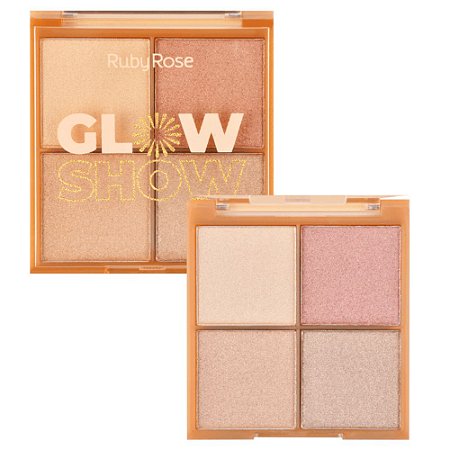 PALETA DE ILUMINADOR GLOW SHOW 2 HB-7523 RUBY ROSE