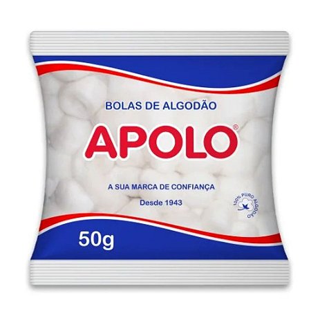 ALGODÃO EM BOLAS 50G APOLO