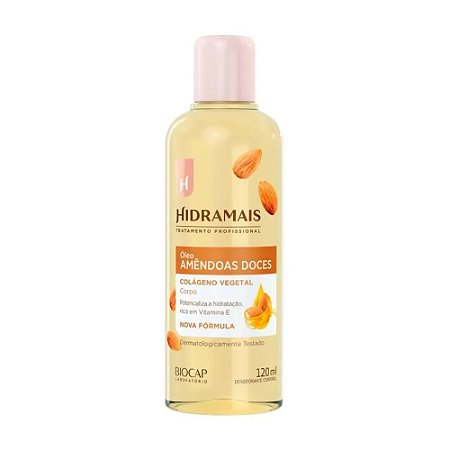 ÓLEO CORPORAL AMÊNDOAS DOCES E COLÁGENO 10622 120ML HIDRAMAIS