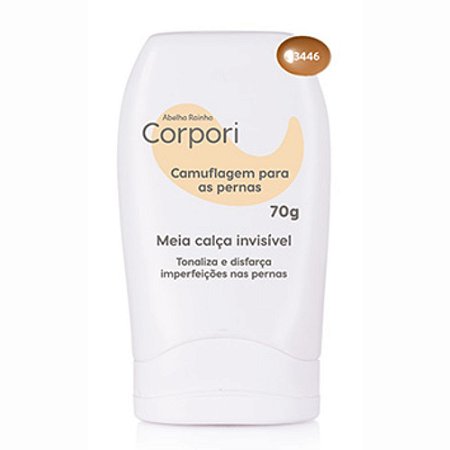 CORPORI CAMUFLAGEM PARA AS PERNAS PELE MORENA 70G ABELHA RAINHA