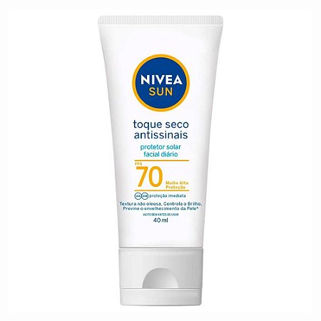 PROTETOR SOLAR FACIAL DIÁRIO FPS70 40ML NIVEA SUN