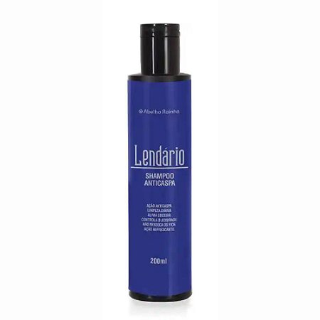 ShAMPOO MASCULINO ANTICASPA LENDÁRIO 200ML ABELHA RAINHA