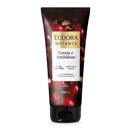 INSTANCE HIDRATANTE CORPORAL CEREJA E AMÊNDOAS 180ML EUDORA