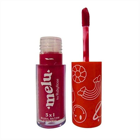 BATOM, BLUSH E SOMBRA 3X1 DARLING 02 RR-1100-2 MELU RUBY ROSE