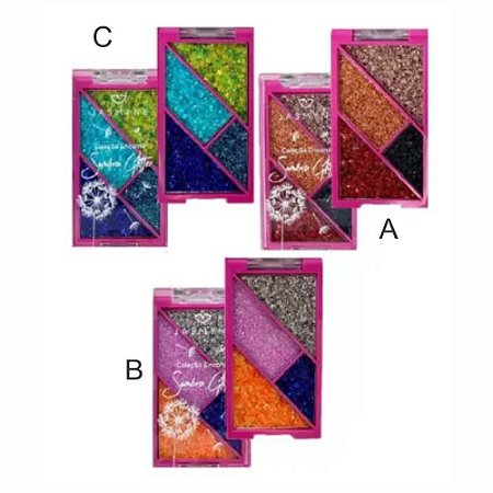 PALETA DE SOMBRAS GLITTER ENCANTO JS06088 JASMYNE