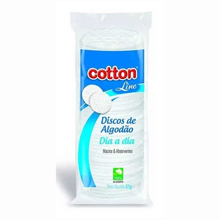 DISCOS DE ALGODÃO 37G COTTON LINE