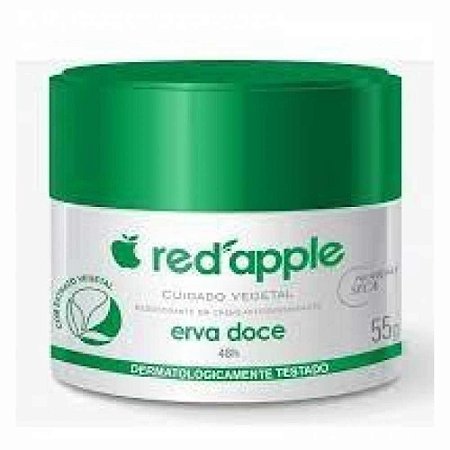 DESODORANTE EM CREME ANTITRANSPIRANTE ERVA DOCE  55G RED APPLE