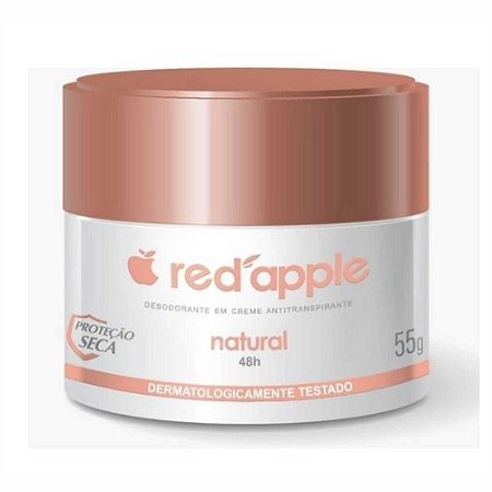 DESODORANTE EM CREME ANTITRANSPIRANTE NATURAL 55G RED APPLE