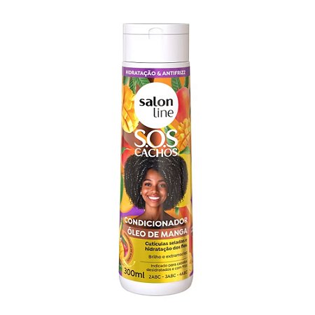 CONDICIONADOR S.O.S CACHOS ÓLEO DE MANGA 300ML SALON LINE