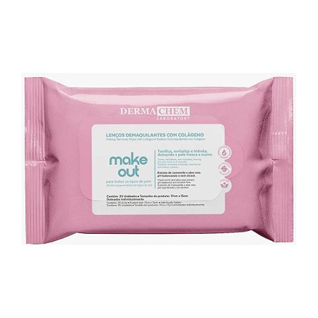LENÇO DEMAQUILANTE MAKE OUT COM COLÁGENO 8954 DERMACHEM