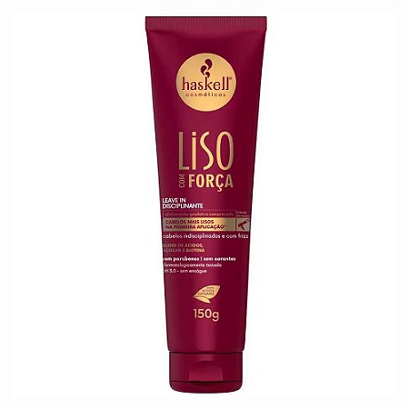 LEAVE IN DISCIPLINANTE LISO COM FORÇA 150G HASKELL