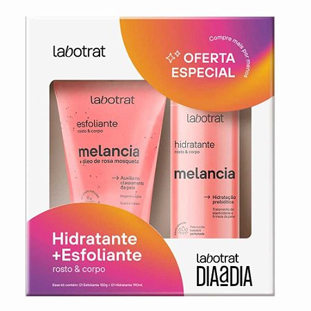 KIT PRESENTE DIA A DIA HIDRATANTE + ESFOLIANTE MELANCIA LABOTRAT