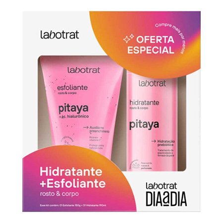 KIT PRESENTE DIA A DIA HIDRATANTE + ESFOLIANTE PITAYA LABOTRAT