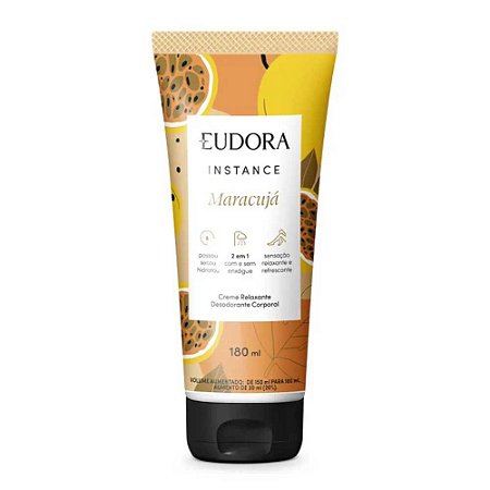 INSTANCE CREME CORPORAL RELAXANTE MARACUJÁ 180ML EUDORA