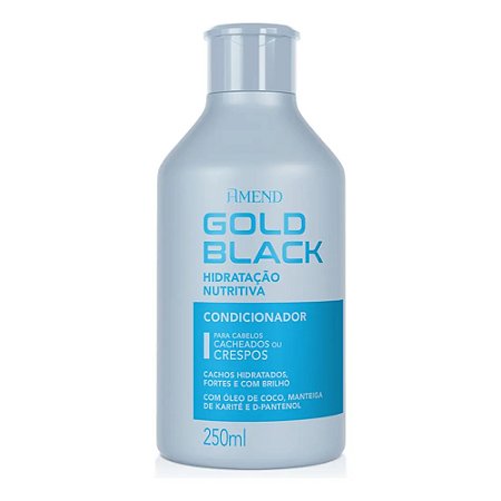 CONDICIONADOR GOLD BLACK INTENSIFICADOR DO EFEITO LISO 250ML 415 AMEND