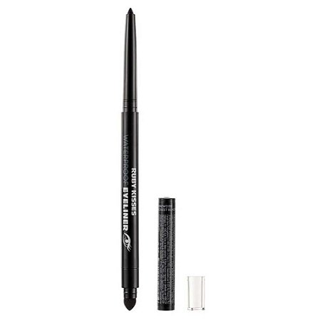 LÁPIS DE OLHO INTENSE RETRÁTIL Á PROVA D´ÁGUA BLACKEST BLACK RUBY KISSES