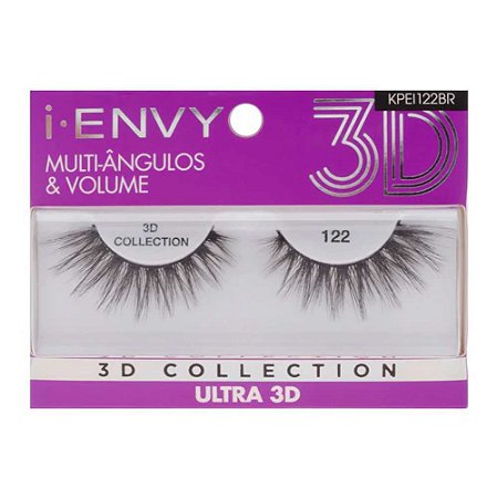 CÍLIOS POSTIÇOS 3D COLLECTION i-ENVY ULTRA 122 KISS NEW YORK