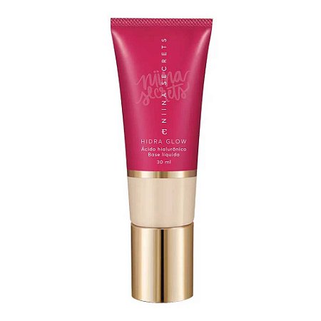 BASE LÍQUIDA HIDRA GLOW COR 00 30ML NIINA SECRETS