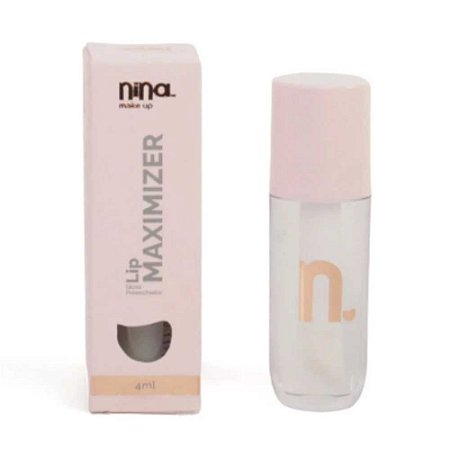 LIP GLOSS PREENCHEDOR MAXIMIZER CLEAR NINA MAKEUP