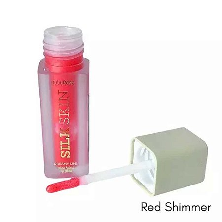 GLOSS LABIAL SILK SKIN DREAMY LIPS RED SHIMMER HB-F7200-2 RUBY ROSE