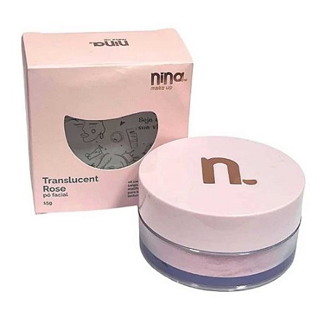 PÓ FACIAL TRANSLUCENT ROSE 15G NINA MAKEUP