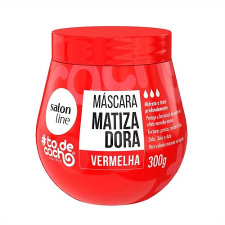 MÁSCARA DE HIDRATAÇÃO MATIZADORA VERMELHA 300G 31706 SALON LINE