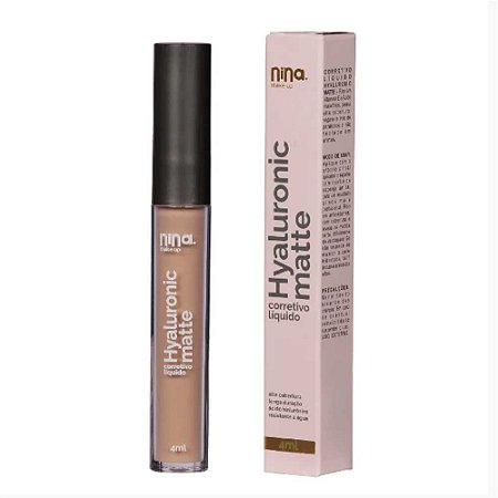 CORRETIVO LÍQUIDO HYALURONIC MATTE 01 NINA MAKEUP