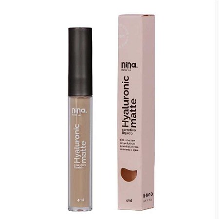 CORRETIVO LÍQUIDO HYALURONIC MATTE 02 NINA MAKEUP