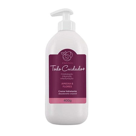 CREME HIDRATANTE CORPORAL AMEIXA E FLORES 400ML ABELHA RAINHA