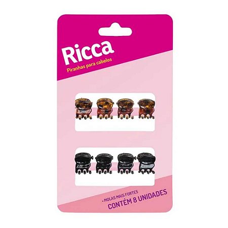 MINI PIRANHA PARA CABELOS 8 UNIDADES 1968 RICCA